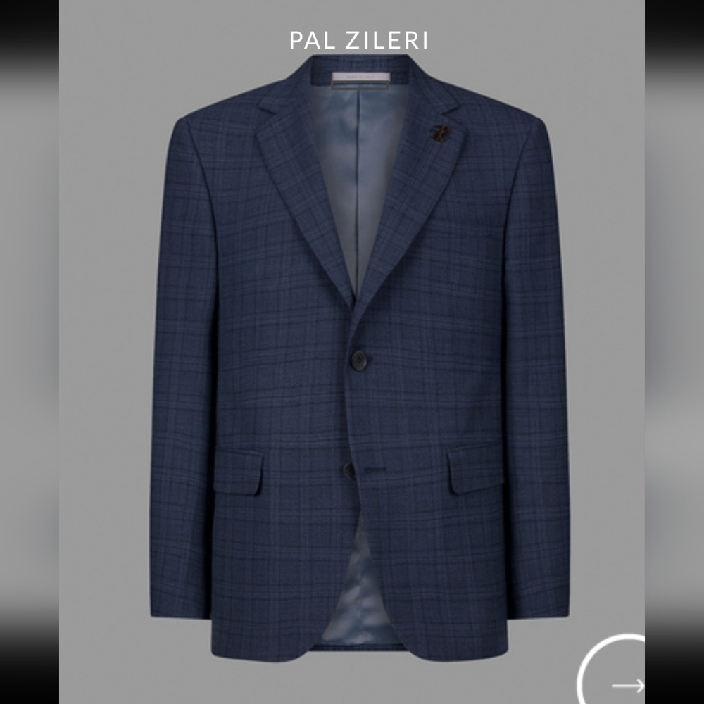 PAL ZILERI MEN'S WOOL BLAZER SPORTS COAT JACKET LIKE NEW SIZE 56 super 130